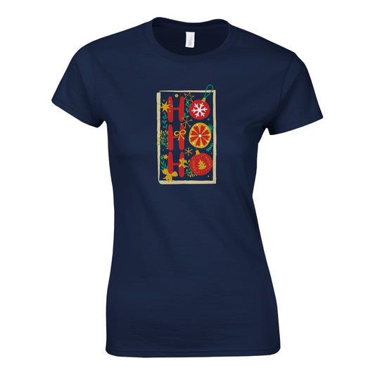 HO HO HO - Jouluinen Naisten T - paita - Mun Paita