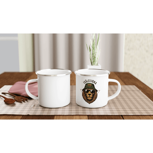 Isäleijona - Emalimuki 3,5dl - Mun Paita