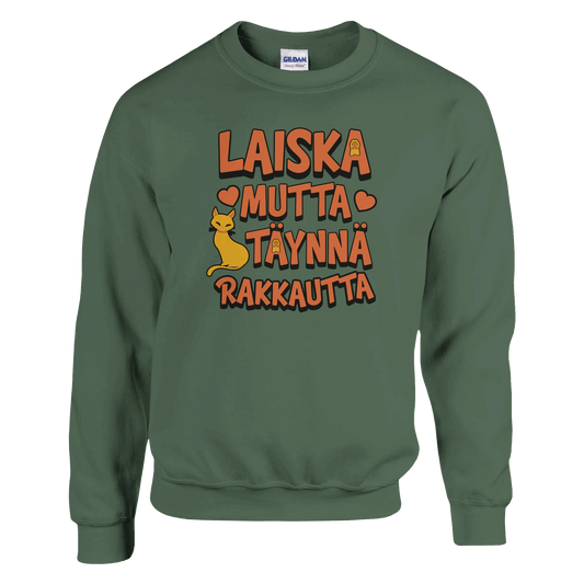 Laiska Mutta Täynnä Rakkautta - Collegepaita - Mun Paita