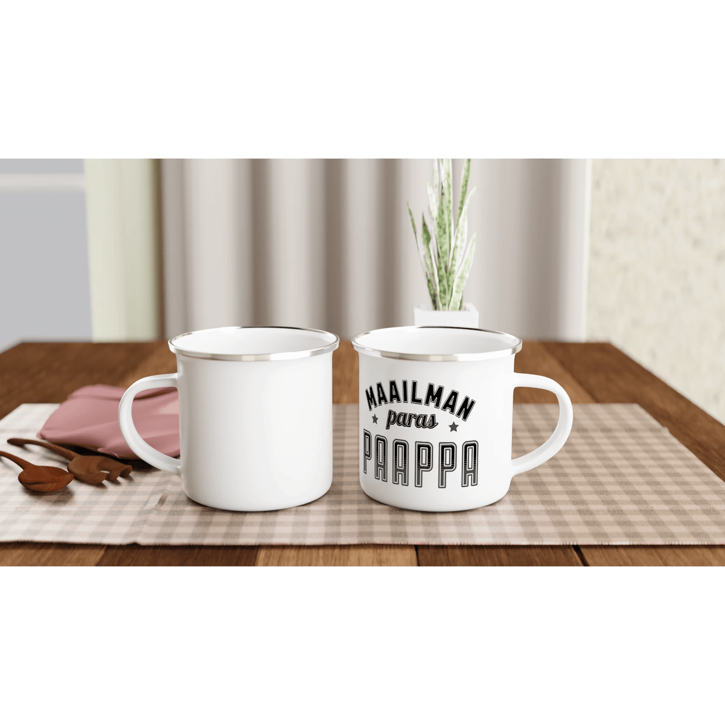 Maailman Paras Paappa - Emalimuki 3,5dl - Mun Paita