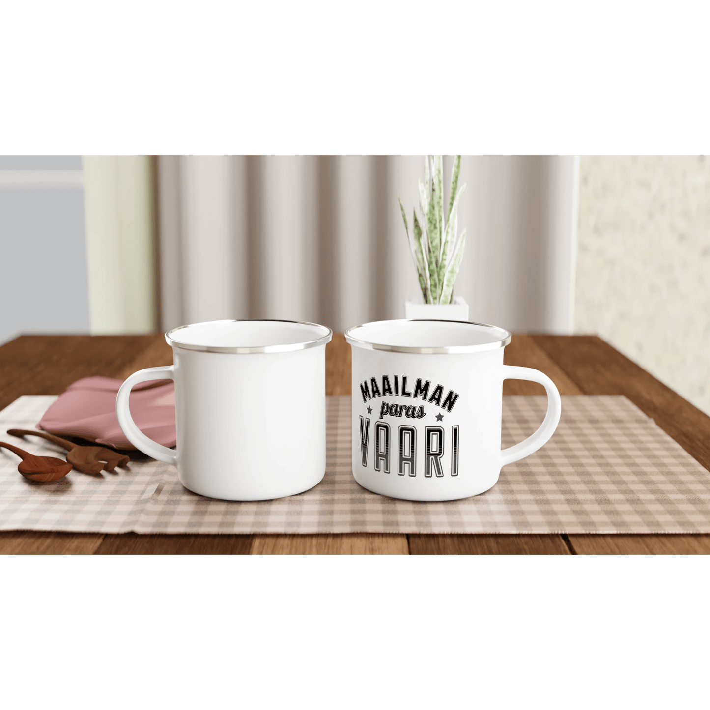 Maailman Paras Vaari - Emalimuki 3,5dl - Mun Paita