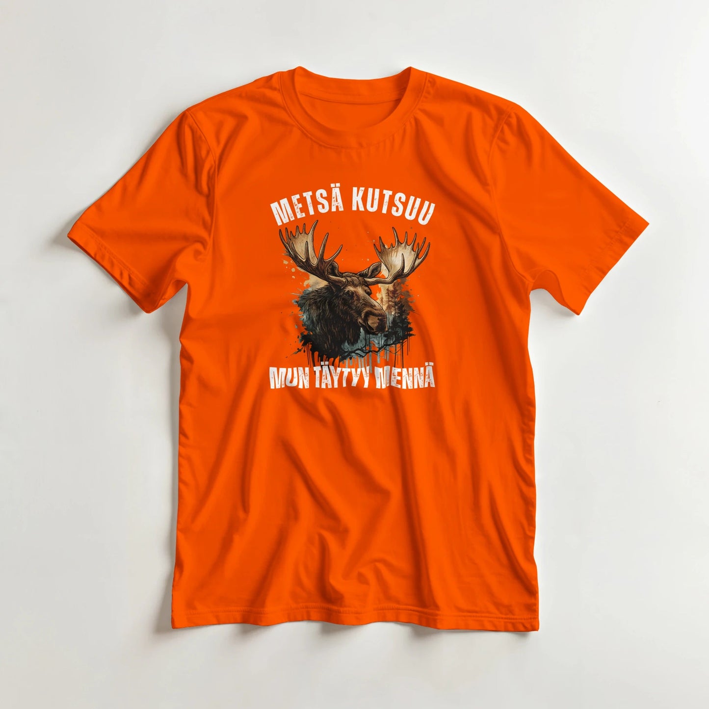 Metsä Kutsuu, Mun Täytyy Mennä - Hirvi - 3XL - 5XL T - paita - Mun Paita