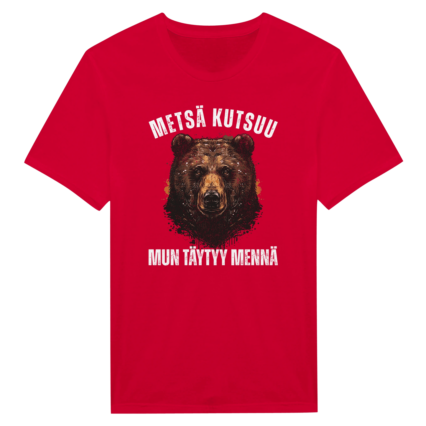 Metsä Kutsuu, Mun Täytyy Mennä - Karhu - Miesten T - paita - Mun Paita