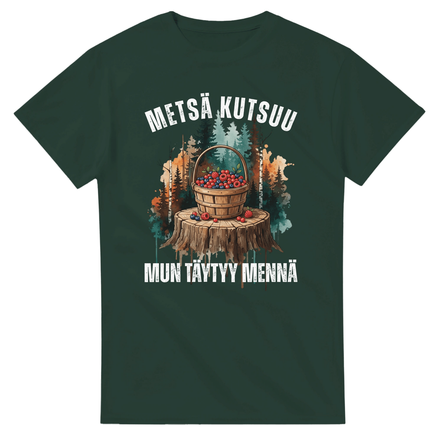 Metsä Kutsuu, Mun Täytyy Mennä - Marjat - 3XL - 5XL T - paita - Mun Paita