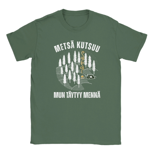 Metsä Kutsuu, Mun Täytyy Mennä - Metsä - Miesten T - paita - Mun Paita