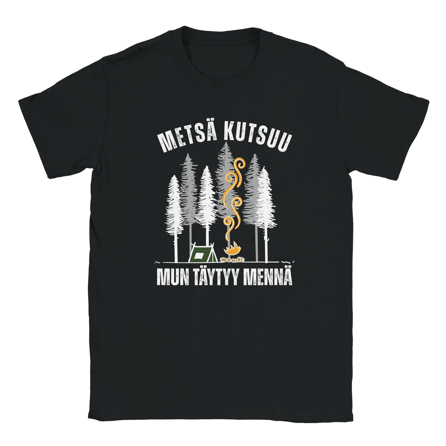 Metsä Kutsuu, Mun Täytyy Mennä - Teltta - Miesten T - paita - Mun Paita