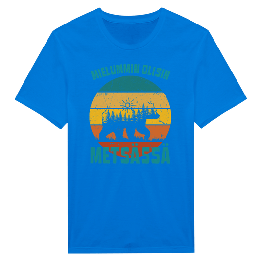 Mielummin Olisin Metsässä Karhu - Miesten T - paita - Mun Paita