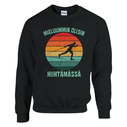 Mieluummin Olisin Hiihtämässä (P) - Collegepaita - Mun Paita