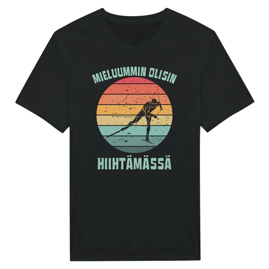 Mieluummin Olisin Hiihtämässä (V) - Miesten T - paita - Mun Paita