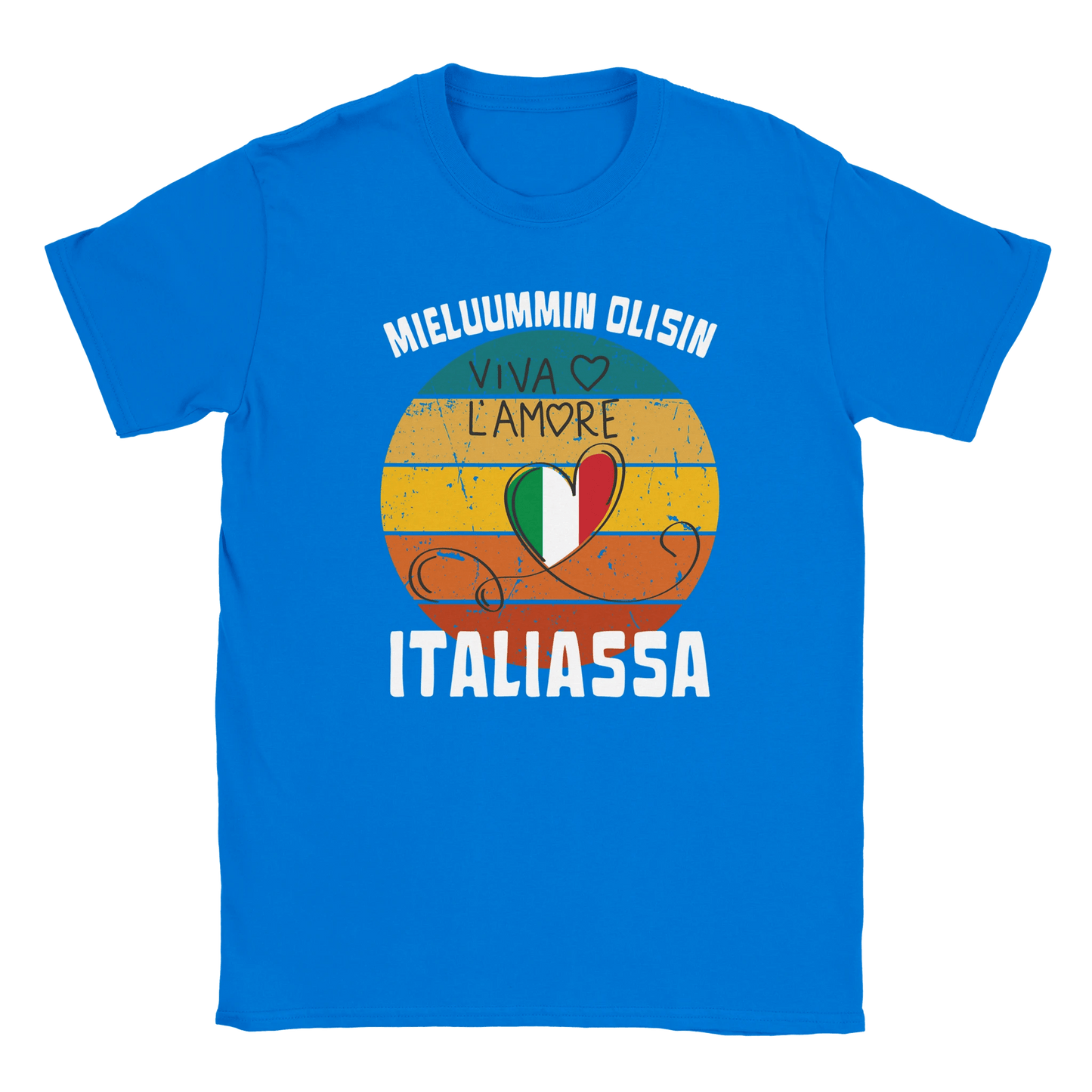 Mieluummin Olisin Italiassa - Miesten T - paita - Mun Paita