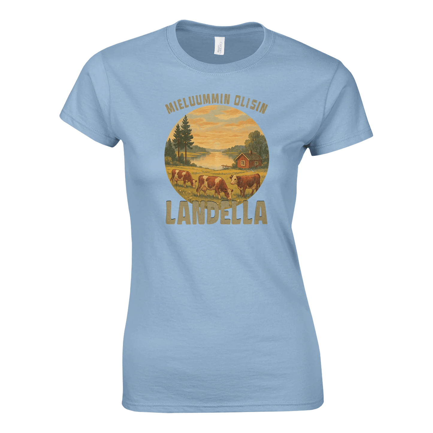 Mieluummin Olisin Landella 2 - Naisten T - paita - Mun Paita