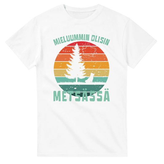 Mieluummin Olisin Metsässä Koiralla - 3XL - 5XL T - paita - Mun Paita