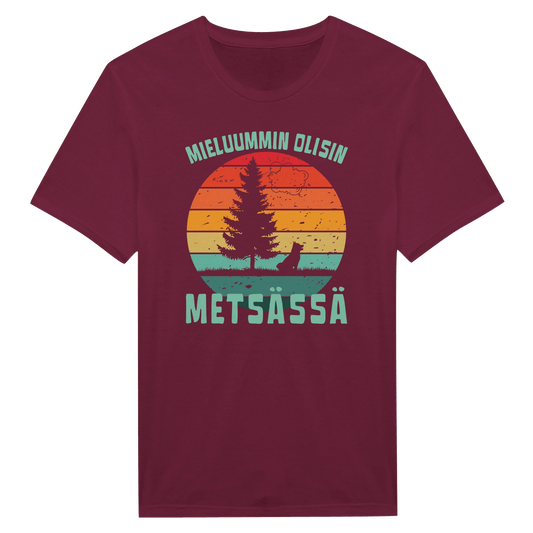 Mieluummin Olisin Metsässä Koiralla - Miesten T - paita - Mun Paita