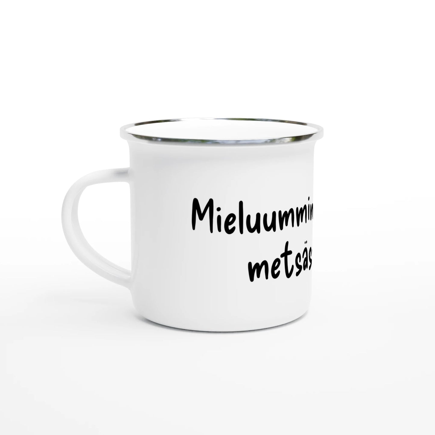 Mieluummin Olisin Metsässä, Sienikori - Emalimuki 3,5dl - Mun Paita