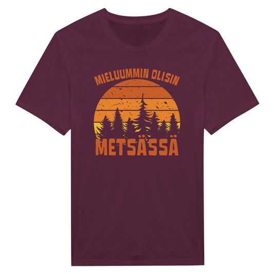 Mieluummin Olisin Metsässä v.5 - Miesten T - paita - Mun Paita