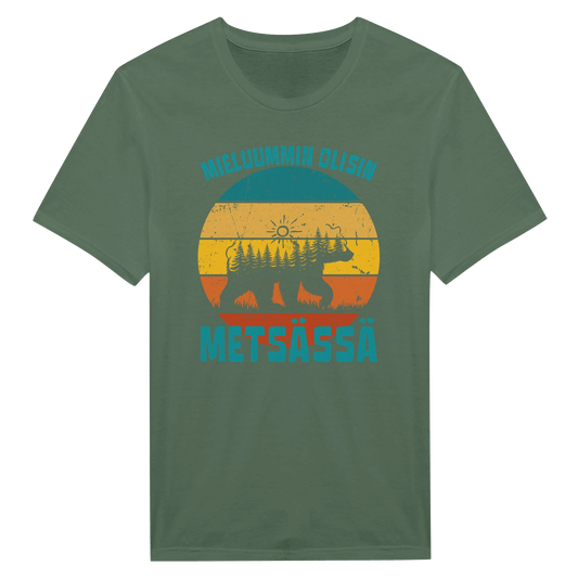 Mieluummin Olisin Metsässä v.7 - Miesten T - paita - Mun Paita