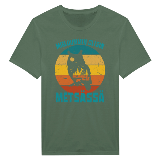 Mieluummin Olisin Metsässä v.8 - Miesten T - paita - Mun Paita