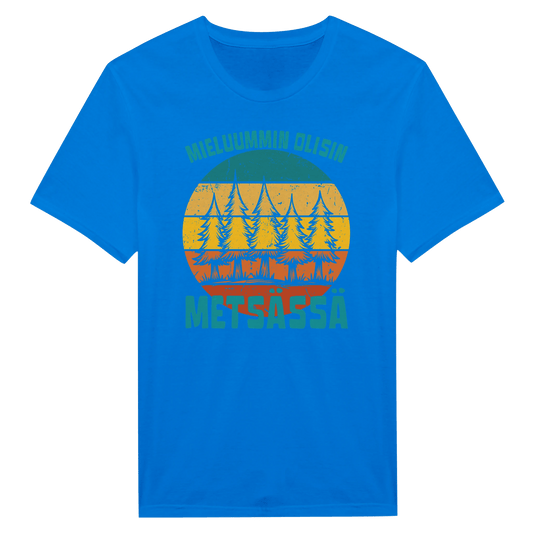 Mieluummin Olisin Metsässä v.9 - Miesten T - paita - Mun Paita