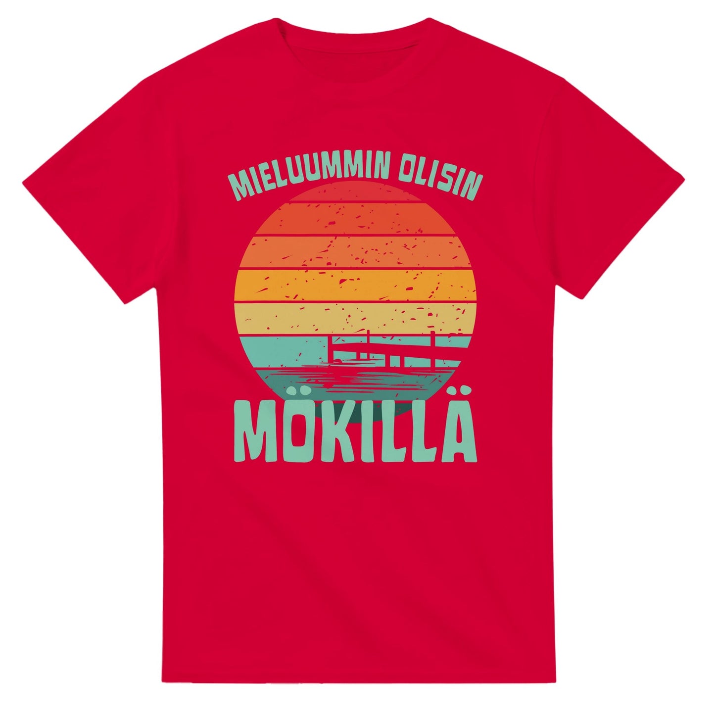 Mieluummin Olisin Mökillä Laituri - 3XL - 5XL - Mun Paita