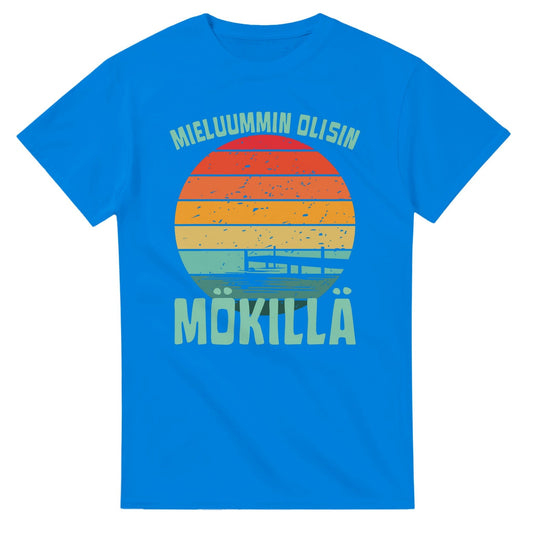 Mieluummin Olisin Mökillä Laituri - 3XL - 5XL - Mun Paita