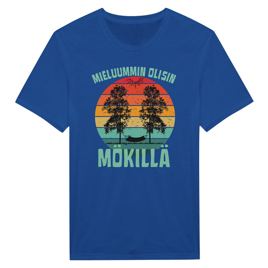 Mieluummin Olisin Mökillä Riippumatossa - Miesten T - paita - Mun Paita