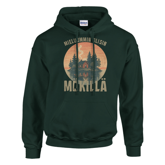 Mieluummin Olisin Mökillä Saaressa - Huppari - Mun Paita