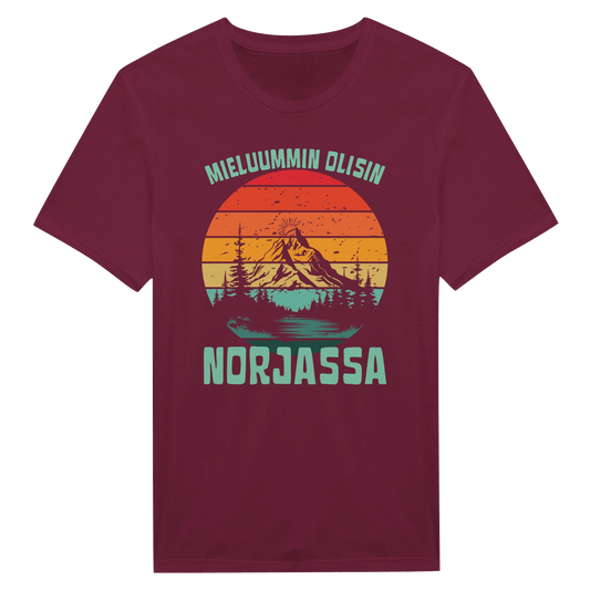 Mieluummin Olisin Norjassa v.2 - Miesten T - paita - Mun Paita