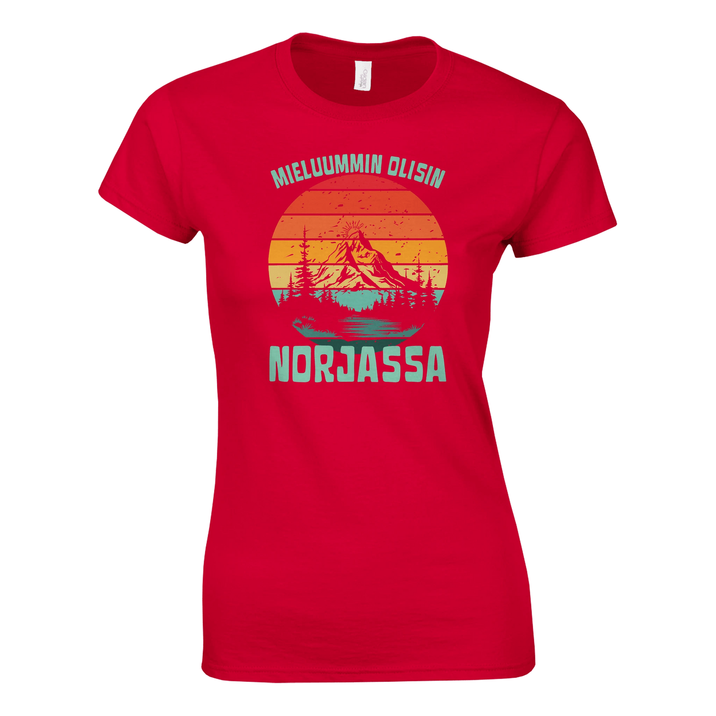 Mieluummin Olisin Norjassa v.2 - Naisten T - paita - Mun Paita