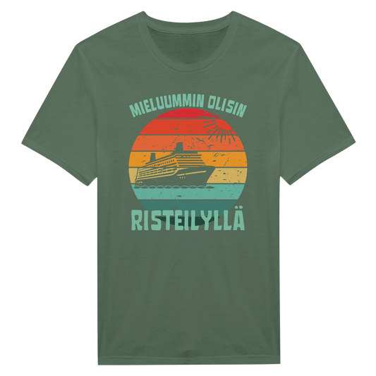 Mieluummin Olisin Risteilyllä - Miesten T - paita - Mun Paita