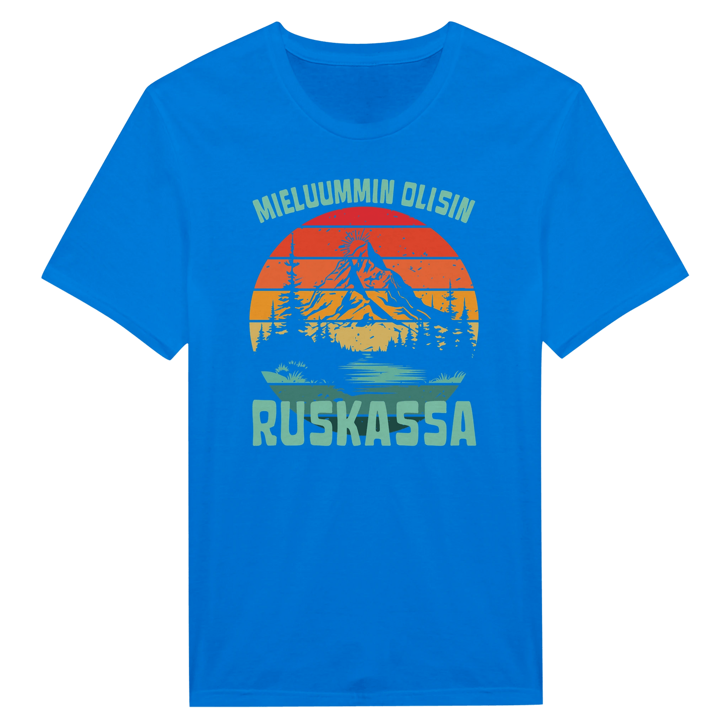 Mieluummin Olisin Ruskassa - Miesten T - paita - Mun Paita