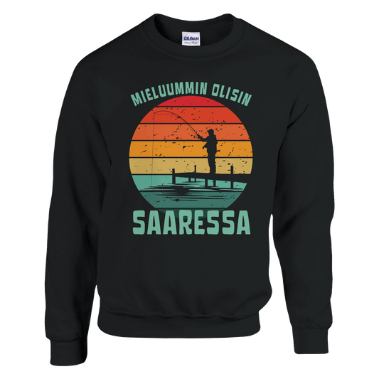 Mieluummin Olisin Saaressa v.2 - Collegepaita - Mun Paita