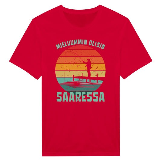 Mieluummin Olisin Saaressa v.2 - Miesten T - paita - Mun Paita