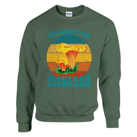 Mieluummin Olisin Sienessä, Kantarelli - Collegepaita - Mun Paita