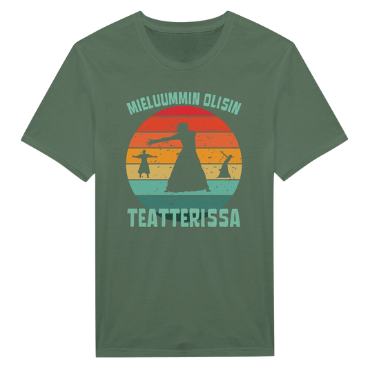 Mieluummin Olisin Teatterissa v.2 - Miesten T - paita - Mun Paita