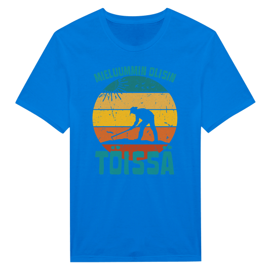 Mieluummin Olisin Töissä (Puutarhuri) - Miesten T - paita - Mun Paita