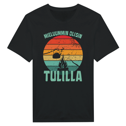 Mieluummin Olisin Tulilla v.2 - Miesten T - paita - Mun Paita