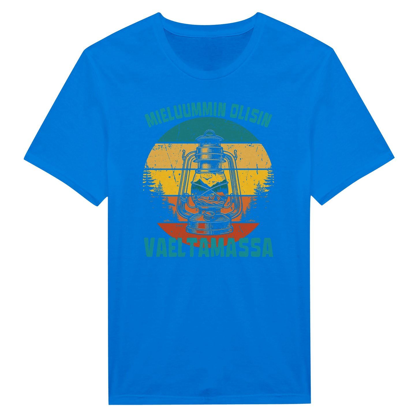 Mieluummin Olisin Vaeltamassa v.2 - Miesten T - paita - Mun Paita