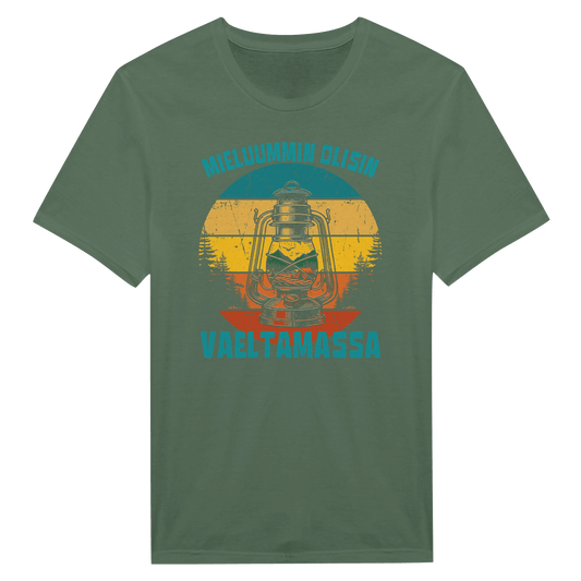 Mieluummin Olisin Vaeltamassa v.2 - Miesten T - paita - Mun Paita