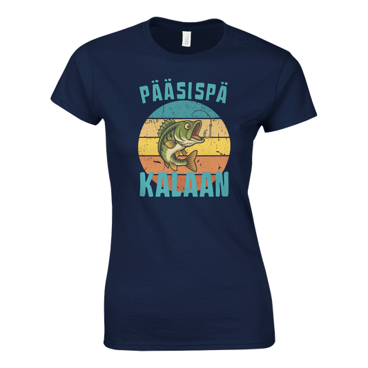 Pääsispä Kalaan | Ahven - Naisten T - paita - Mun Paita