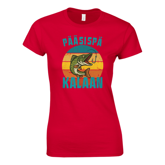 Pääsispä Kalaan | Hauki - Naisten T - paita - Mun Paita