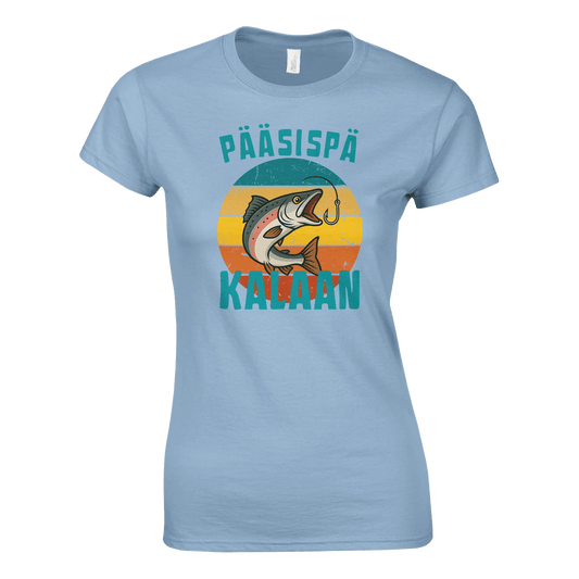 Pääsispä Kalaan | Lohi - Naisten T - paita - Mun Paita