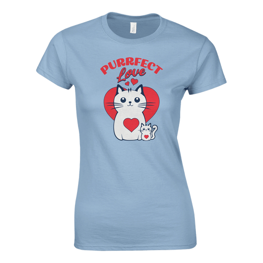 Purrfect Love Kissat - Naisten T - paita - Mun Paita