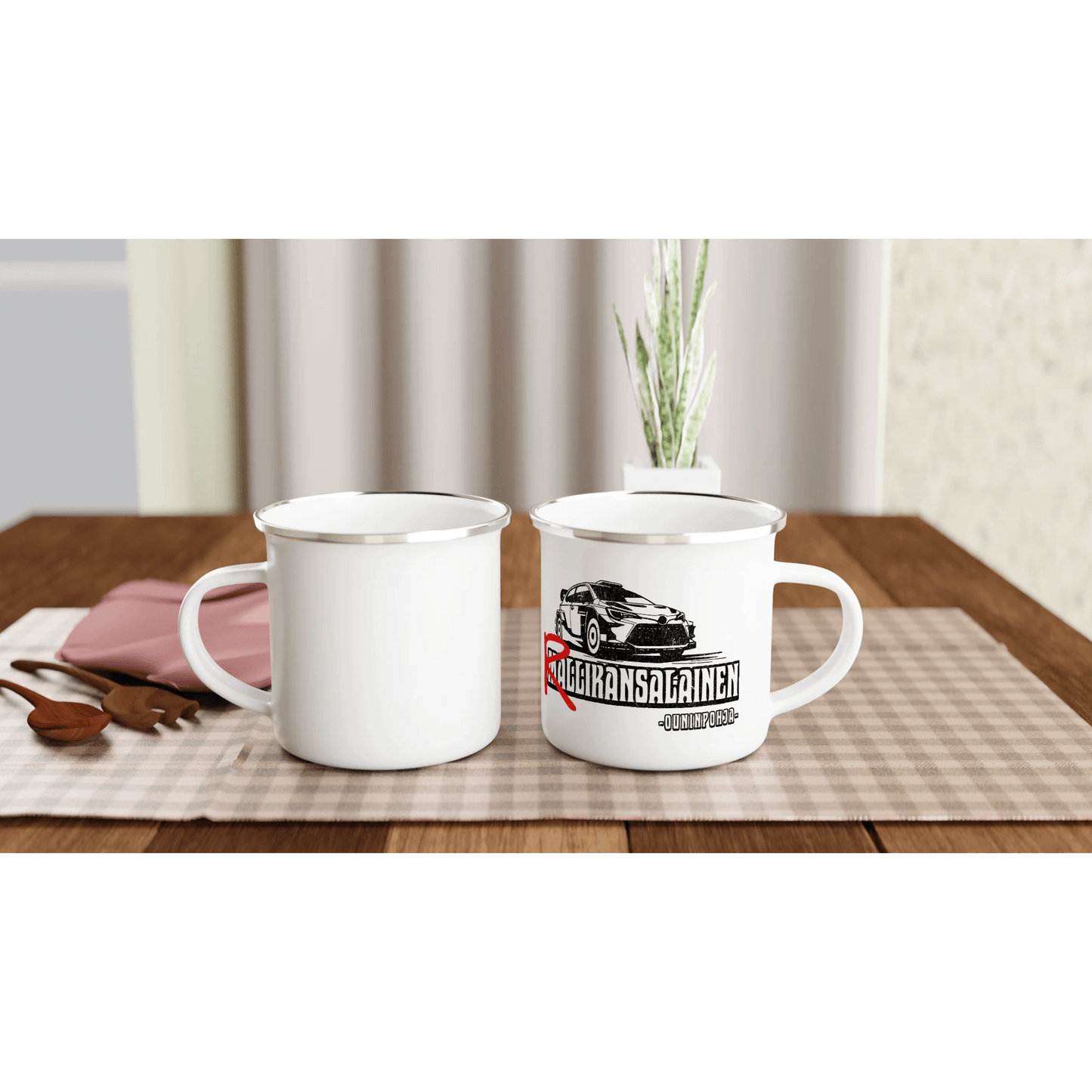 Rallikansalainen, Ouninpohja - Emalimuki 3,5dl - Mun Paita