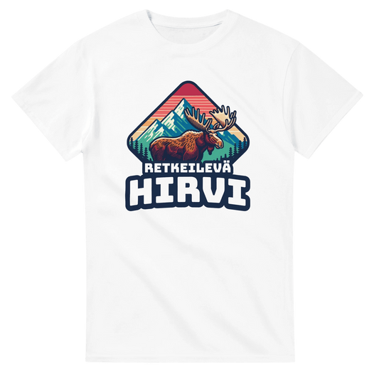 Retkeilevä Hirvi - 3XL - 5XL - Mun Paita