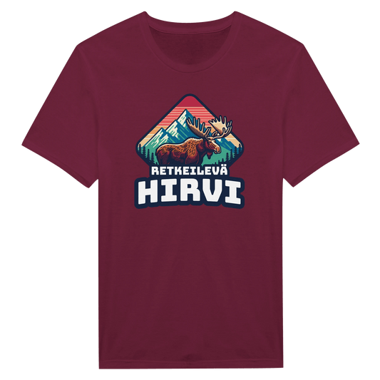 Retkeilevä Hirvi - Miesten T - paita - Mun Paita