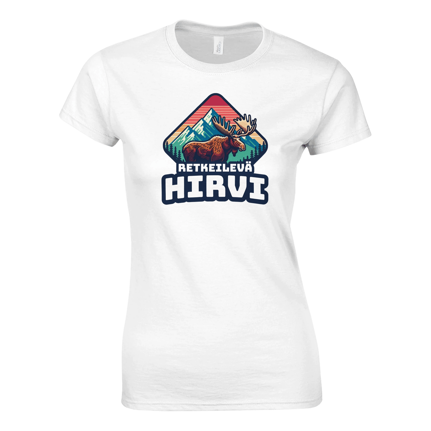 Retkeilevä Hirvi - Naisten T - paita - Mun Paita