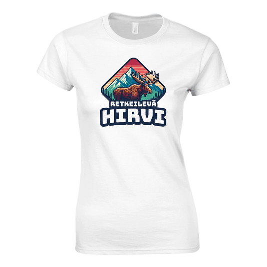 Retkeilevä Hirvi - Naisten T - paita - Mun Paita