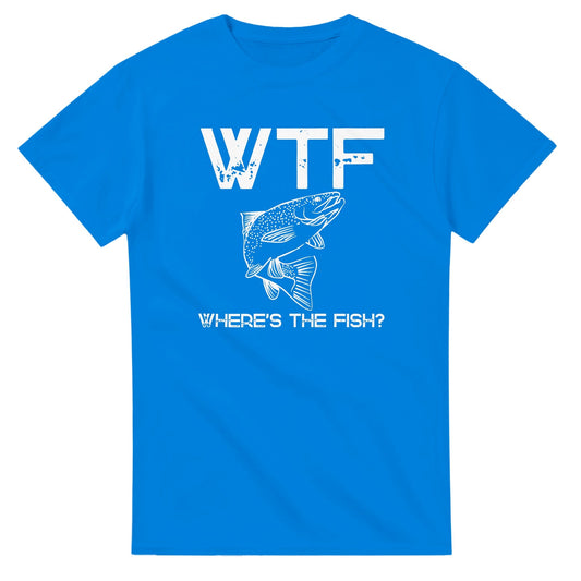 WTF - Where's The Fish? - 3XL - 5XL - Mun Paita