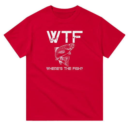 WTF - Where's The Fish? - 3XL - 5XL - Mun Paita