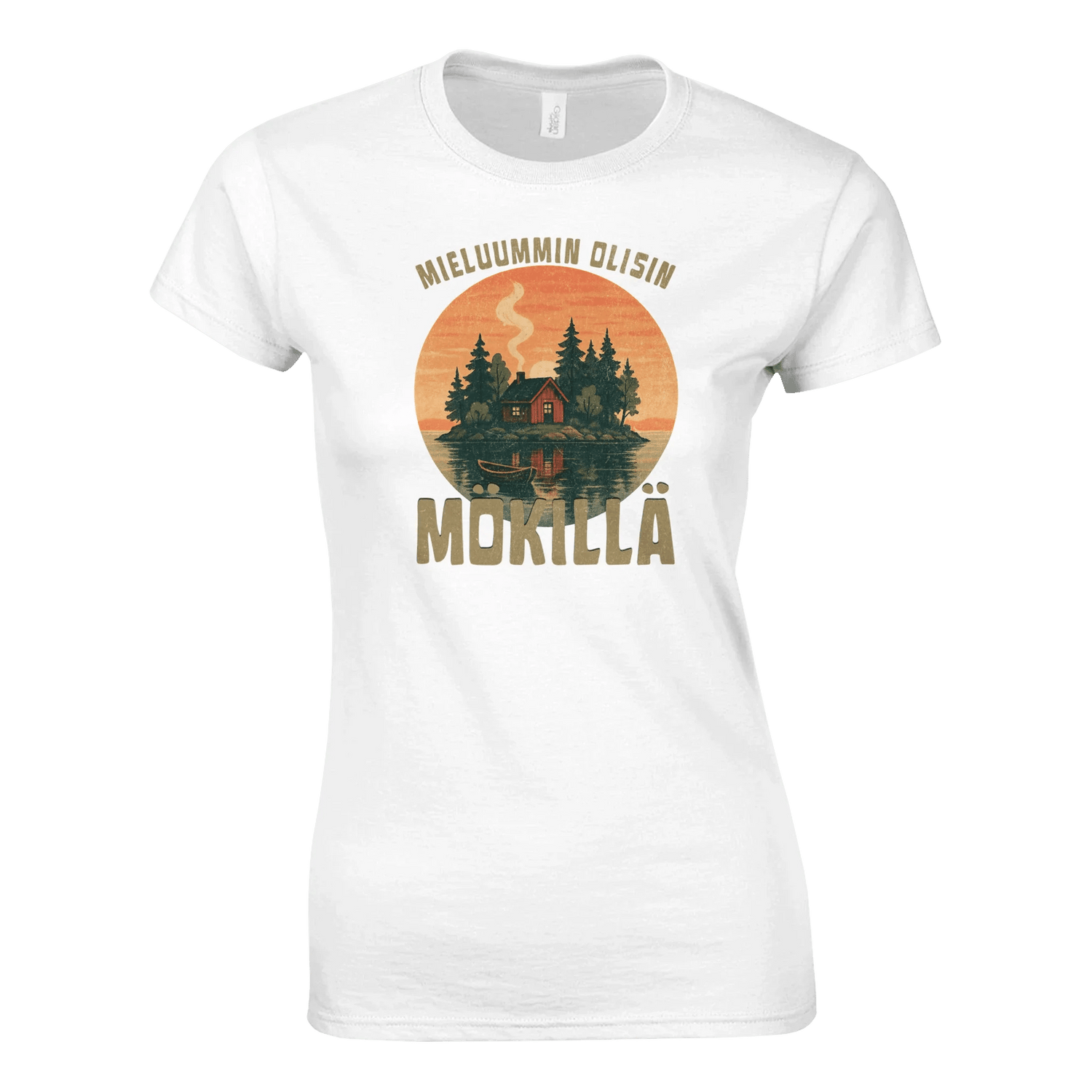 Mieluummin Olisin Mökillä - Naisten T-paidat - Mun Paita